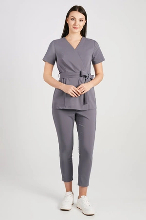 Tunika medyczna damska premium KangooNature - Shadow grey