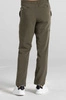 Spodnie medyczne proste męskie - Sokrates - Olive melange - KangooSoft Premium