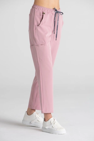 Spodnie medyczne proste damskie - Merit - Blush pink - KangooSoft Premium