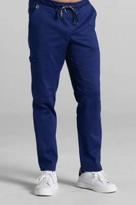 Spodnie medyczne proste męskie - Sokrates - Astro blue - KangooNature