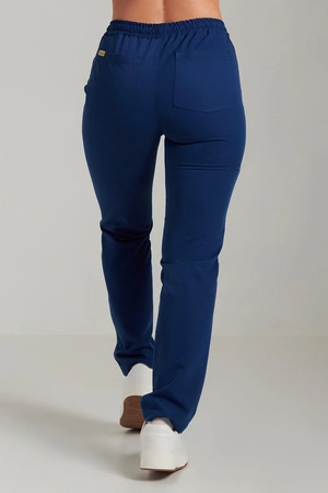 Spodnie medyczne proste damskie - Merit - Dark denim