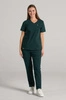 Spodnie medyczne proste damskie - Merit - Bush green - KangooNature
