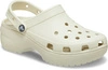 Crocs Womens Classic Platform Clog - Bone