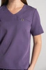 Krótka bluza medyczna damska Florence - Midnight purple - KangooSoft Premium