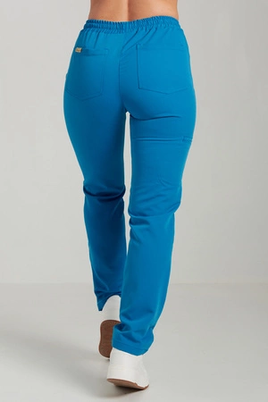 Spodnie medyczne proste damskie - Merit - Sapphire blue