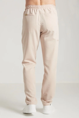 Spodnie medyczne proste męskie - Sokrates - Caffe Latte