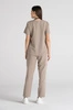 Spodnie medyczne proste damskie - Merit - Perfect beige - KangooSoft Premium