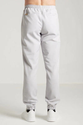 Spodnie medyczne joggery męskie - Sokrates - Silver grey