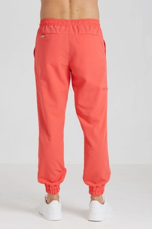 Spodnie medyczne joggery męskie - Sokrates - Coral