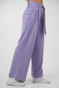Spodnie medyczne damskie z szeroką nogawką - Lucy - Lilac dream - KangooSoft
