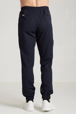 Spodnie medyczne joggery męskie - Sokrates - Dark navy