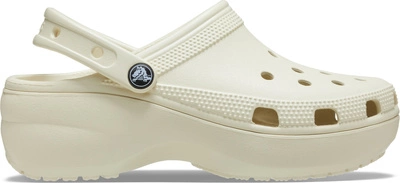 Crocs Womens Classic Platform Clog - Bone
