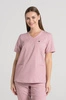 Bluza medyczna damska Merit - Pink melange - KangooSoft Premium
