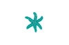Crocs charm - Turquoise starfish