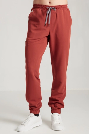 Spodnie medyczne joggery męskie - Sokrates - Amber