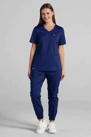 Spodnie medyczne joggery damskie - Merit - Astro blue - KangooNature