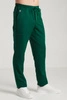 Spodnie medyczne proste męskie - Sokrates - Pine green