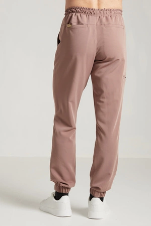 Spodnie medyczne joggery męskie - Sokrates - Mocha