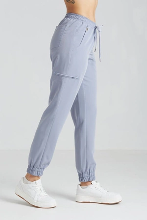 Spodnie medyczne joggery damskie - Merit - Dove