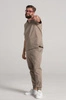 Spodnie medyczne joggery męskie - Sokrates - Taupe - KangooNature