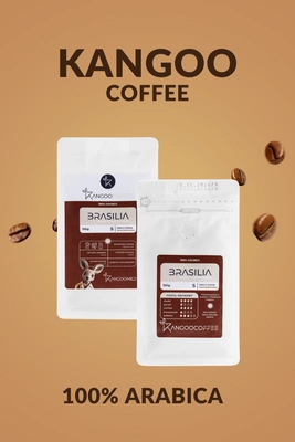 Kawa KangooCoffee - Brasilia - 100g - Single Origin - 100% Arabica - mielona