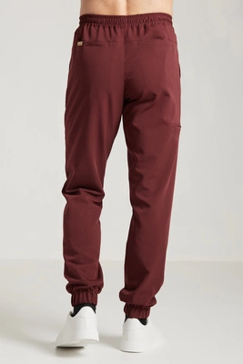 Spodnie medyczne joggery męskie - Sokrates - Sangria