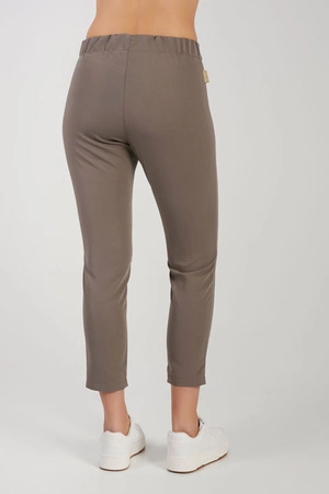 Spodnie medyczne przylegające damskie - Cocoa brown