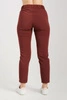 Spodnie medyczne przylegające damskie - Sangria