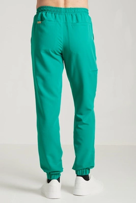 Spodnie medyczne joggery męskie - Sokrates - Medical green