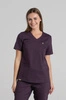 Bluza medyczna damska - Merit - Dark plum - KangooNature