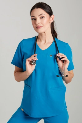 Bluza medyczna damska - Merit - Sapphire blue