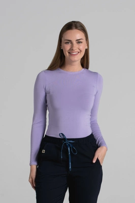 Longsleeve medyczny damski - Cute lily - Bamboo collection