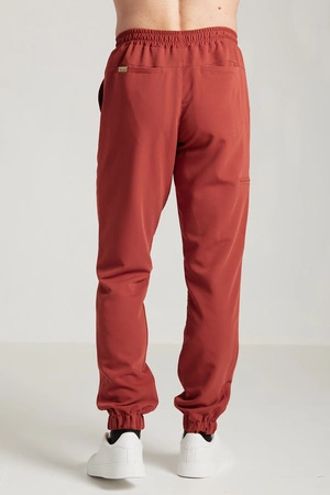 Spodnie medyczne joggery męskie - Sokrates - Amber