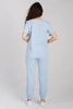 Spodnie medyczne joggery damskie - Merit - Celestial blue