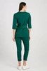 Tunika medyczna damska - rękaw 3/4 - Pine green