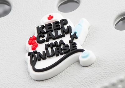 Crocs charm - Keep calm im a nurse