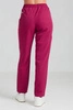 Spodnie medyczne proste damskie - Merit - Viva magenta