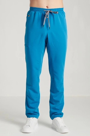 Spodnie medyczne proste męskie - Sokrates - Sapphire blue