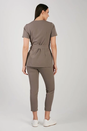 Tunika medyczna damska - Cocoa brown