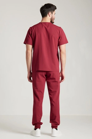 Spodnie medyczne joggery męskie - Sokrates - Electric currant