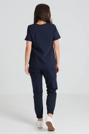 Spodnie medyczne joggery damskie - Merit - Cansas navy - KangooNature