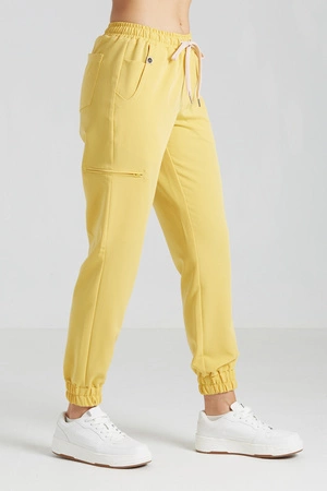 Spodnie medyczne joggery damskie - Merit - Sunshine