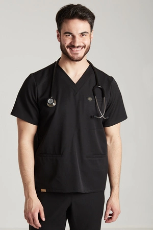 Bluza medyczna męska - Sokrates - Onyx black