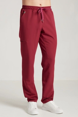 Spodnie medyczne proste męskie - Sokrates - Electric currant