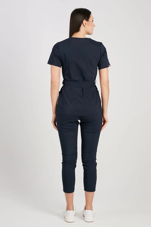 Spodnie medyczne przylegające damskie - KangooNature -Cansas navy