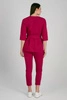 Tunika medyczna damska - rękaw 3/4 - Viva magenta
