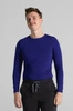 Longsleeve medyczny męski - Rich blue - Bamboo collection