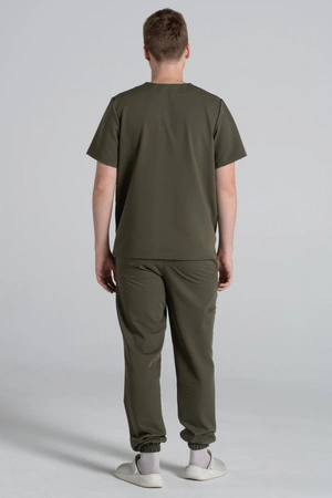 Bluza medyczna męska - Sokrates - Tuscan moss - KangooSoft Premium