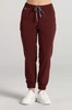 Spodnie medyczne joggery damskie - Merit - Sangria 