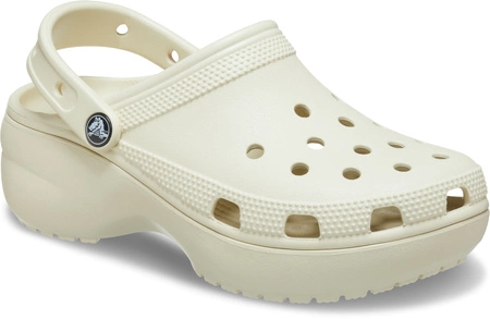 Crocs Womens Classic Platform Clog - Bone